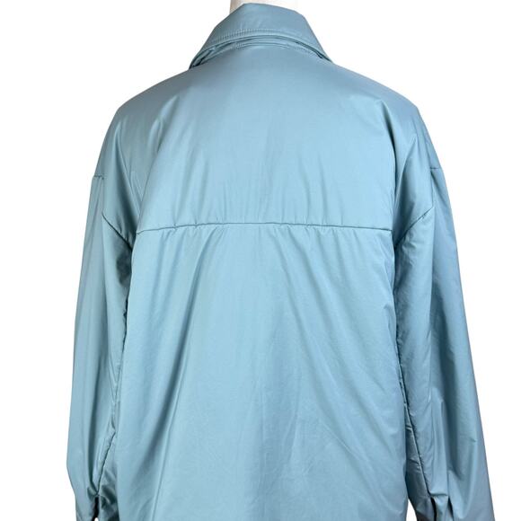 Wilfred Free NWT Ganna Blue Gray Button Front Relaxed Fit Insulated Jacket - Picture 10 of 16